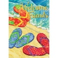 thumbnail image 1 of Custom Decor House Flag - Welcome Flops, 1 of 1