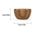 thumbnail image 2 of Wood Salad Bowl Large Solid Hardwood Wooden Bowl for Salad, Fruit, Soup, and Mixing, Eco-Friendly Durable Serving Bowl for Home Kitchen and Dining, 2 of 5