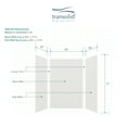 thumbnail image 5 of Transolid EWK484872-39 Expressions 48" W X 48" D X 72" H Three Panel Shower Wall Kit -, 5 of 6