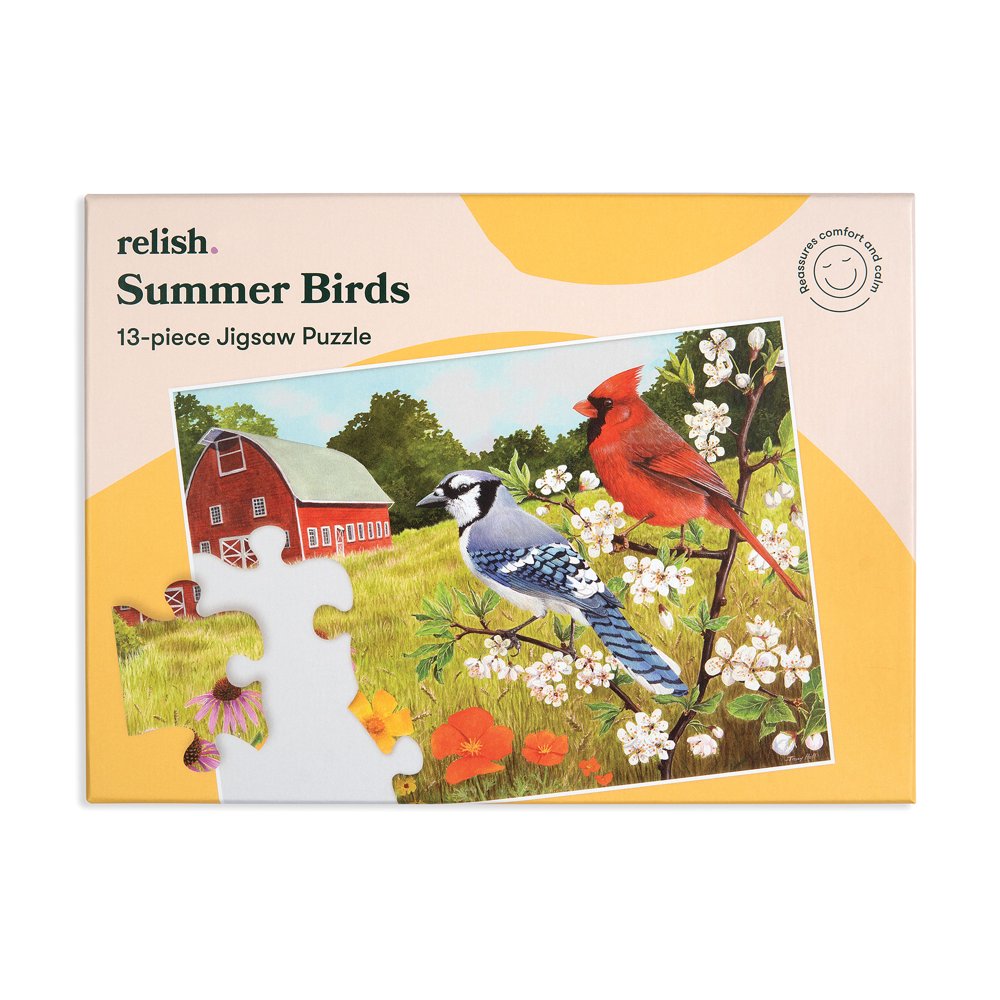 Relish 13 Piece Summer Birds Dementia Jigsaw Puzzle Dementia