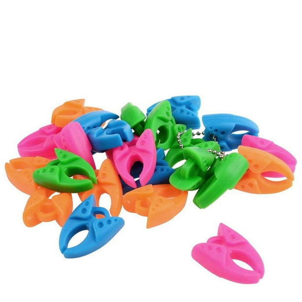 Wosthever Juego de abrazaderas de clips de rosca de 40 piezas Soporte de bobina Abrazaderas de carrete ajustable Herramientas para organizar Artesanía