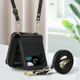 thumbnail image 6 of Dteck Crossbody Wallet Case for Samsung Galaxy Z Flip 4, Zipper Pocket Case with Card Holder, PU Leather RFID Blocking Protective Z Flip4 5G Case with Kickstand Detachable Wrist Strap Lanyard,Black, 6 of 8