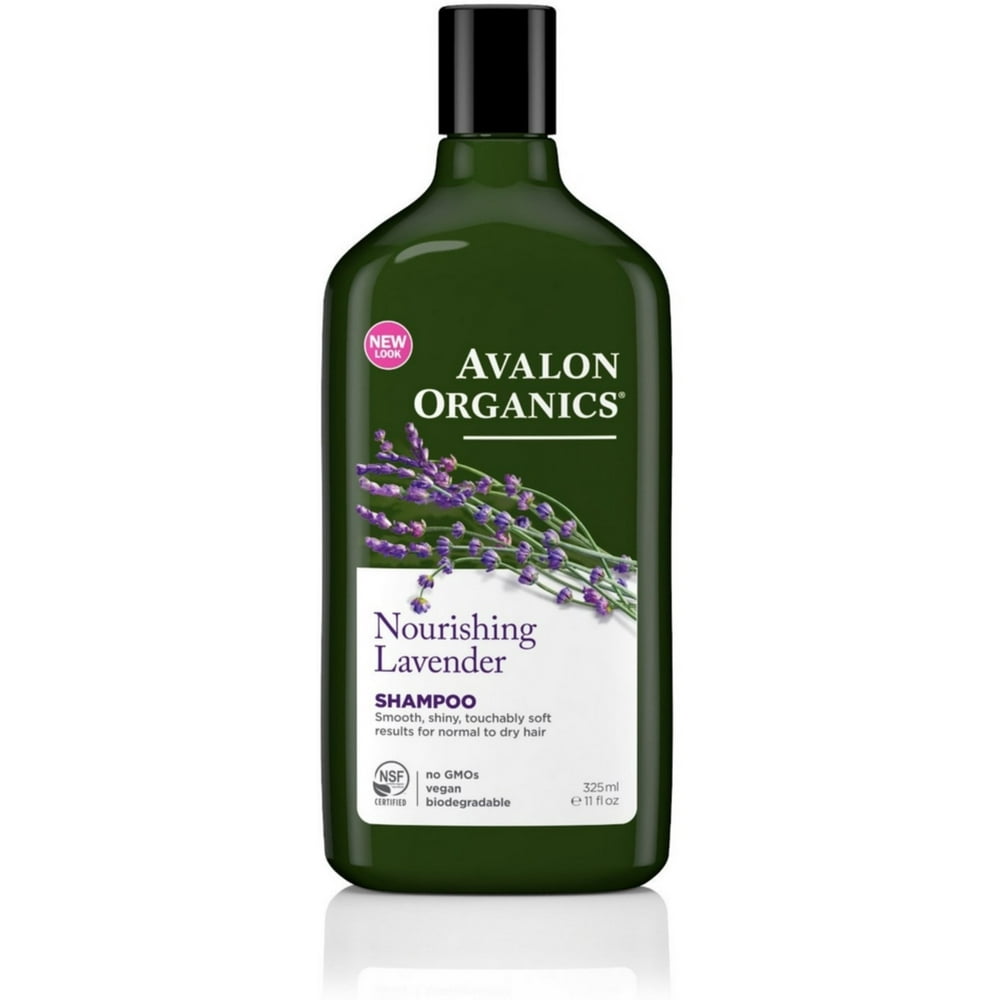 Avalon Organics Shampoo, Nourishing Lavender 11 oz (Pack of 4