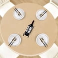 thumbnail image 1 of HAHDAXIA Round Waterproof Table Cover Elastic Tablecloth Vinyl Fitted Table Cover Elastic Edged Plastic Table Cover Fits Tables up to 36"-44" R Champagne, 1 of 7