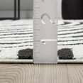 thumbnail image 2 of Abani Nomad Cream & Black Area Rug 5' x 8' for Living Room, Bedroom - Black Linear Curves Design - Durable & Easy to Clean, 2 of 9