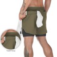 thumbnail image 4 of Pantalón Corto Deportivo Hombre TFixol Verde Militar L, 4 of 8