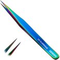 thumbnail image 1 of Curacoro Pince à Cils - Pince à Cils Professionnelle et de Précision à Pointe en Fibre pour Extensions de Cils, Pinces Multi-Formes et Usages pour le Volume, l'Isolation et les Cils Classiques (Galaxy, la Classique), 1 of 8
