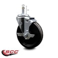 thumbnail image 2 of 5 Inch Phenolic Wheel Swivel 7/16 Inch Grip Ring Stem Caster with Brake SCC, 2 of 2