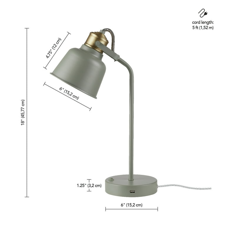 Sage green desk lamp deals