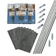 thumbnail image 1 of Palisade 25.6in x 14.8in Vinyl Wall Tile Shower Kit in Cracked Slate, 1 of 6