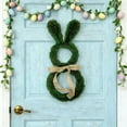 thumbnail image 5 of Yunuuuoa Easter Bunny Ear Bow Wreath Door Hanging Decoration, Spring Floral Home Decor, Artificial Vine Garland for Wall Mantle Window Indoor Outdoor Party Wedding Holiday Seasonal Ornament, 5 of 6