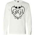 thumbnail image 3 of Inktastic Gigi with Hearts and Swirls Long Sleeve T-Shirt, 3 of 5