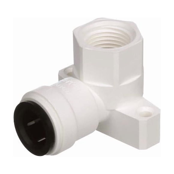 AquaLock Fresh Water Fitting 013521-1008 Adapter; 90 Degree Drop Ear Elbow; Off-White; Polysulfone High Performance Thermal Plastic; Single; With Retail Package
