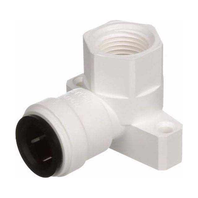 AquaLock Fresh Water Fitting 013521-1008 Adapter; 90 Degree Drop Ear Elbow; Off-White; Polysulfone High Performance Thermal Plastic; Single; With Retail Package