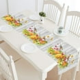 thumbnail image 1 of ABPHQTO Happy Thanksgiving Day Table Runner Decoración para el hogar 35x180 cm Thanksgiving Pumpkin Fruit Table Cloth Runner para la decoración del banquete del banquete de boda, 1 of 3