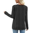 thumbnail image 4 of cfhntfmh Tops for Women Asymmetric Square Neck Tunic Tops Trendy Long Sleeve Shirts Dressy Blouses Fall Outfits for Women, 4 of 7