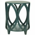 thumbnail image 3 of SAFAVIEH Janika Contemporary Glam Solid Round Accent Table, Steel Teal, 3 of 5