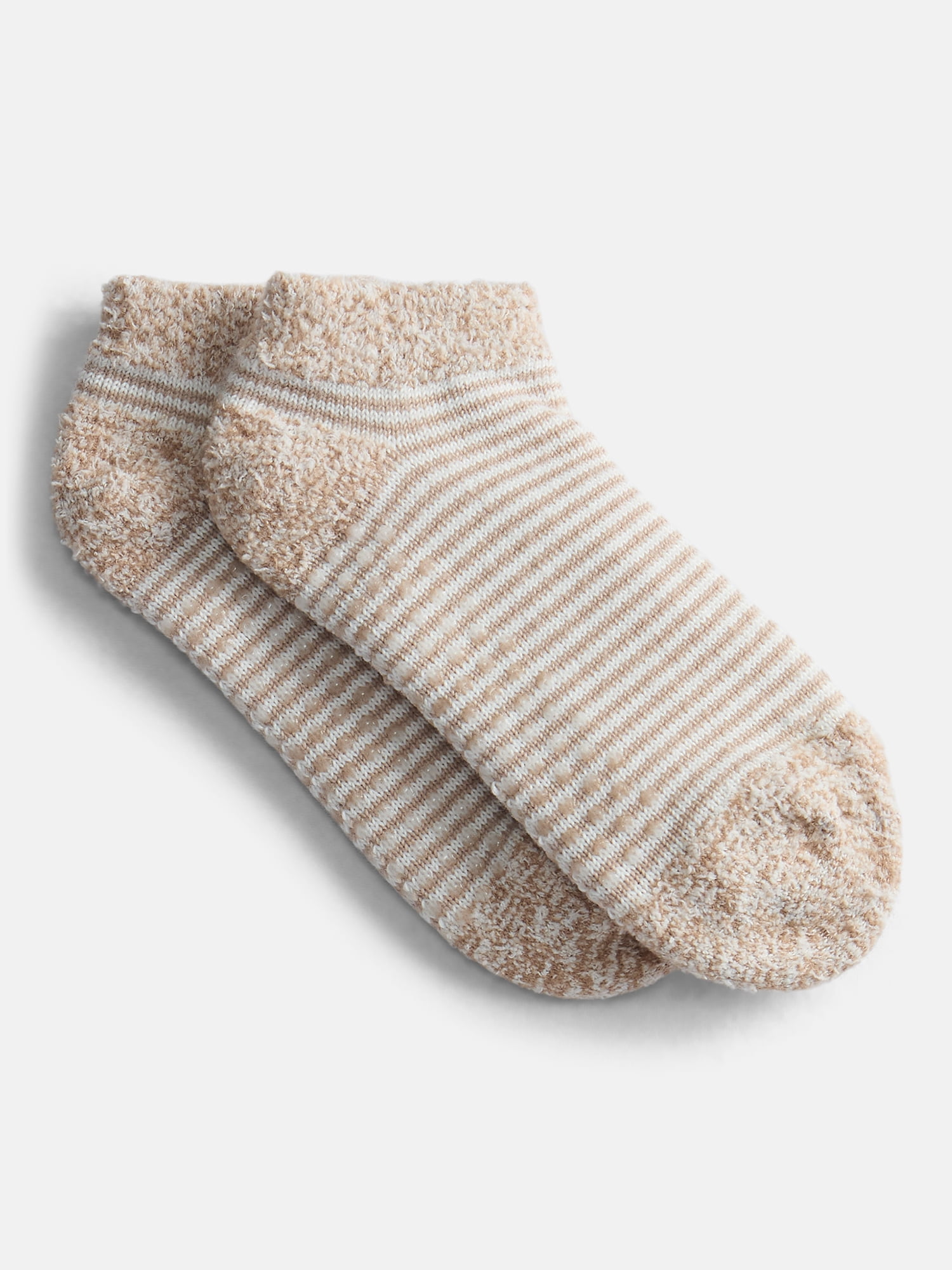 Joyspun Women's Double Layer Low Cut Lounge Socks, 3 Pack, Shoe Sizes 4-10