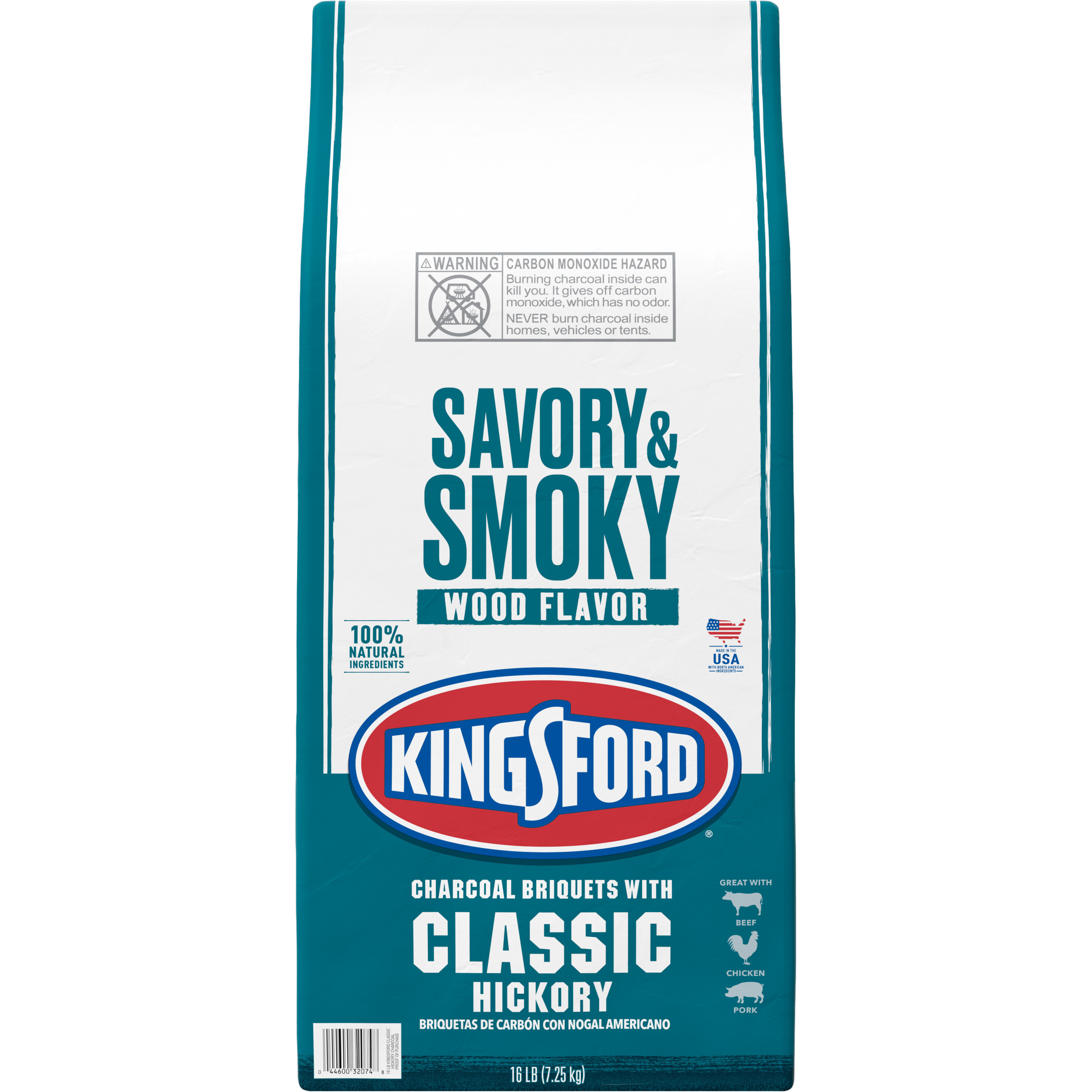 Kingsford Charcoal Briquettes with Classic Hickory, BBQ Charcoal for Grilling, 16 Pounds - image 9 of 16