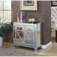 thumbnail image 3 of Convenience Concepts Gold Coast Vineyard 2 Drawer Mirrored Cabinet in Silver, 3 of 4