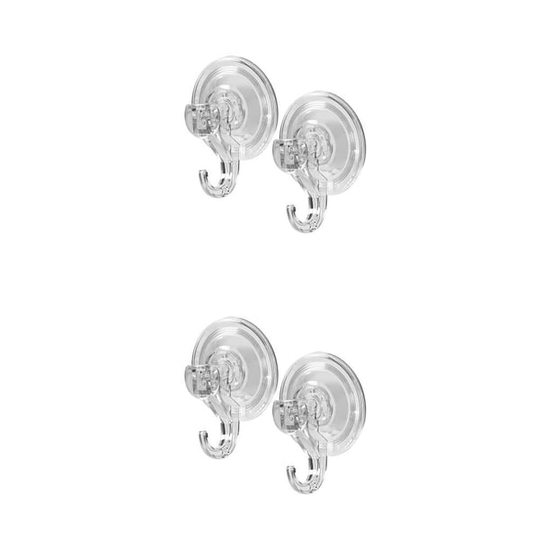 Bewildely Soportes de ganchos Colgador de pared autoadhesivo sin costuras de alta resistencia Impermeable Reutilizable Gancho sin perforaciones L/2 piezas/juego 2piezas
