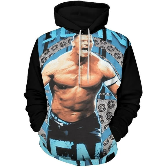 John Cena Wrestler Long Sleeve Pullover Hoodies Tracksuit Autumn Hooded Sportswear Outfits