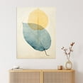 thumbnail image 4 of Skeleton Leaves Blue II Leaf Veins Structure Pastel Colour Azure and Yellow Watercolour Painting Extra Large XL Wall Art Poster Print, 4 of 5