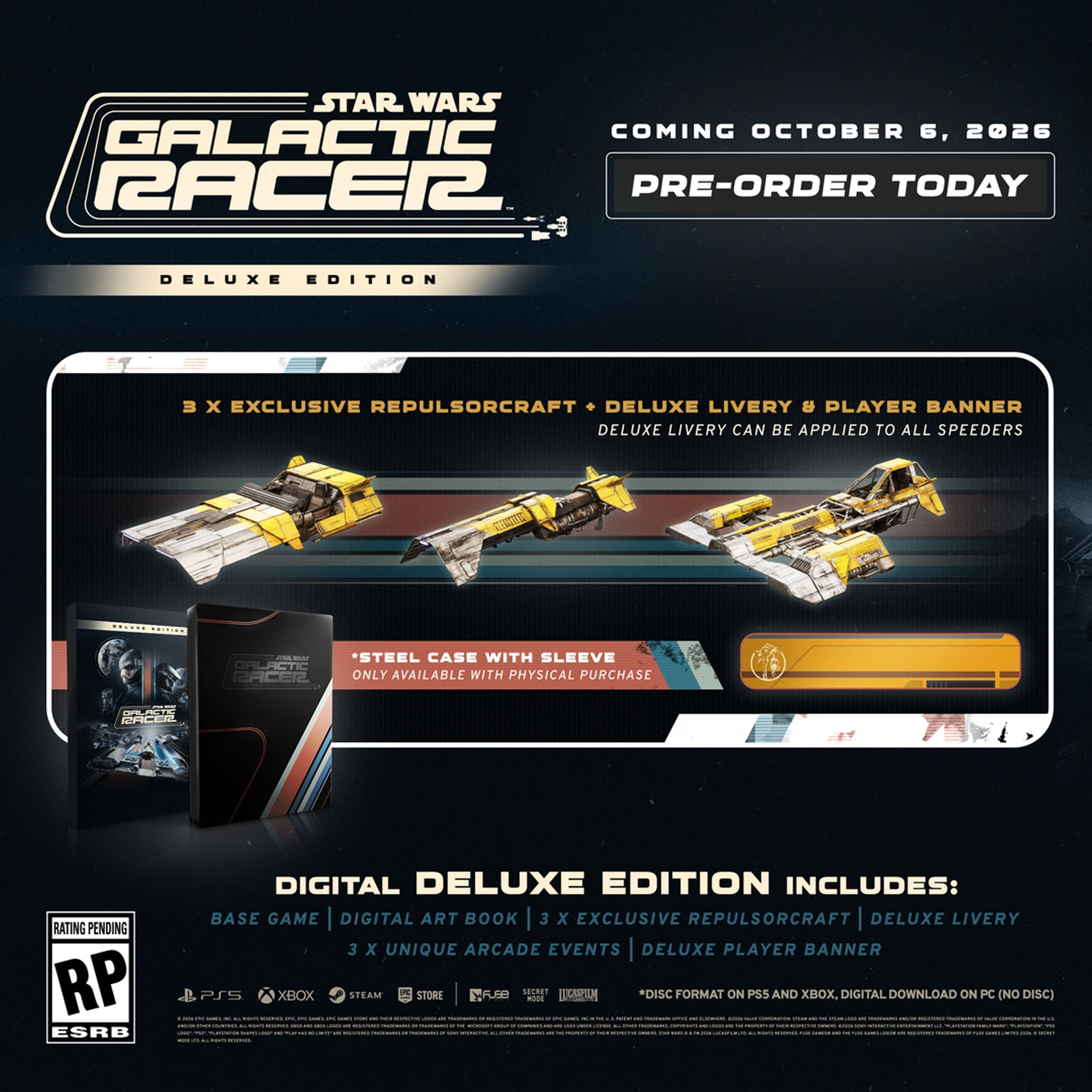 Star Wars Galactic Racer Deluxe Edition - Xbox Series X Game