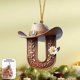 thumbnail image 1 of CaiYueKe Alphabet Christmas Ornaments, 26 Pc Set DIY Christmas Tree Letters, Acrylic Letter Pendants with Santa Hat Design, Xmas Decor for Tree Home Holiday Decorations, Acrylic Letters, 1 of 7