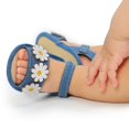 thumbnail image 2 of Uccdo Infant Baby Girls Summer Flower Sandals Flats Newborn Soft Sole First Walker Dress Shoes 0-18M, 2 of 6