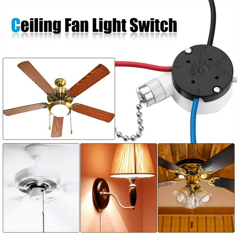スイッチ ライト switch 20台 Akahttbn Ceiling Fan Switch ZE-208s E89885 - 3 Speed 4 Wire