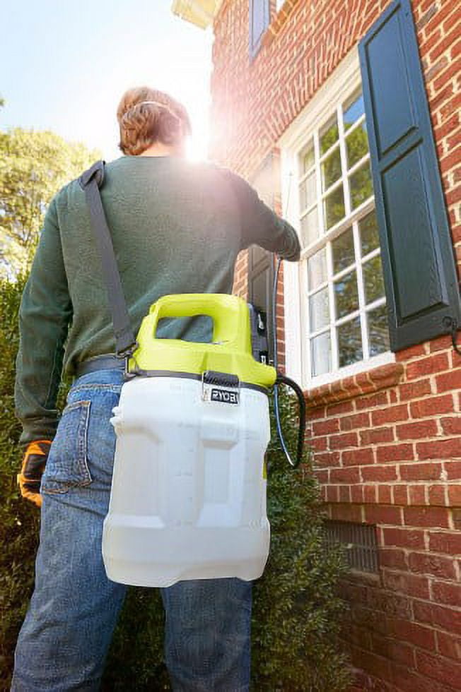 Ryobi ONE+ 18-Volt Lithium-Ion Cordless Gal. Chemical Sprayer and Holster  with Extra Tank, 2.0 Ah Battery, Charger Included