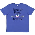 thumbnail image 3 of Inktastic Nana and Papa Love Me Heart Grandchild Youth T-Shirt, 3 of 5