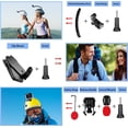 thumbnail image 3 of HONGDAK 61 in 1 Action Camera Accessories Kit for Gopro Hero 13/12/11/10/9/8/7/6, Gopro Max, Gopro Fusion, Xiaomi, Insta360, Dji Osmo Action, 3 of 8