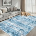 thumbnail image 5 of Area Rugs 10x12 Living Room - Washable Rug Modern Abstract Soft Large Neutral Non-Slip Carpet Indoor Floor Thin Carpets for Bedroom Dining Room Farmhouse Nursery Home Office Blue Grey, 5 of 17