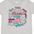 thumbnail image 4 of Inktastic Cheer Word Salad with Megaphone and Stars Girls Toddler T-Shirt, 4 of 5