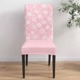 thumbnail image 5 of Chair Covers for Dining Room Set of 4,Winter Snowflake on Black Background Stretch Seat Protector Removable Washable Chairs Slipcovers for Kitchen Banquet Wedding Hotel,Abstract Geometric Art, 5 of 6