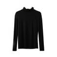 thumbnail image 3 of SAYOO Women's Base Pullover, Long Sleeve Modal Turtleneck Tops Soft Stretchy Slim Fitted Base Layer Shirts, 3 of 4