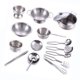thumbnail image 2 of Juego de Ollas y sartenes ANGGREK acero inoxidable 16 Uds juguete de cocina, 2 of 7