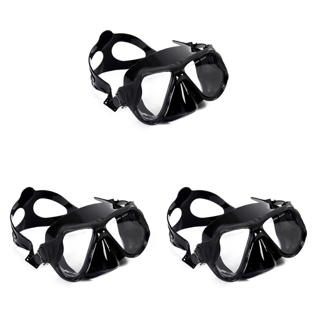 Máscara Buceo Panorámica Vista Amplia Gafas Antivaho para Natación Libre ()