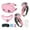 Pink, variant on SUNHUFA 7Pcs VR Accessories Set for Meta Quest 3S VR Face Cover Controller Grips (Black)