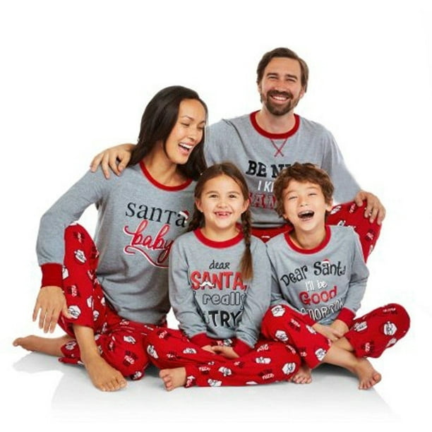 Nouveau Jeu de Pyjamas de Vêtements de Nuit pour Adultes de Noël