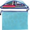 thumbnail image 5 of 5 Pcs Plastic Wallets A4 File Folder Document Zipper Bags A4 Zip Bag, 5 of 5