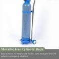 thumbnail image 4 of Oxygen Cylinder Cart Steel Gas Cylinder Organizer Shelf Oxygen Tank Truck for Factory Use 80cm/31.4in, 4 of 5