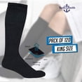 thumbnail image 7 of 120 Pairs Of Yacht & Smith 28 Inch Wholesale Men's Long Tube Socks, Cotton Sport Tube Socks Size 10-13 (Black), 7 of 7