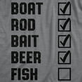 thumbnail image 2 of Mens Fishing List T Shirt Funny Novelty Summer Fathers Day Fisherman Tee Graphic Tees, 2 of 9