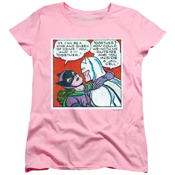 Batman Jail Cell S/S Women'S Tee-Pink