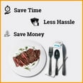 thumbnail image 3 of Faithful Supply 50 Black Plastic Silverware Sets  - Perfect for Weddings, Birthdays and Events, 3 of 7