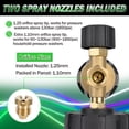 thumbnail image 5 of Bear Force Pressure Washer Brass Foam Cannon (Wide Mouth) – Car Wash Snow Foam Lance Pressure Washer Soap Dispenser for Car Washing with 360° Adjustable Thick Foam + 1/4 Quick Connector, 32oz Bottle, 5 of 9