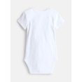thumbnail image 2 of Wonder Nation Baby Girls Lap Bodysuit with Short Sleeves, Sizes 0M-24M, 2 of 4